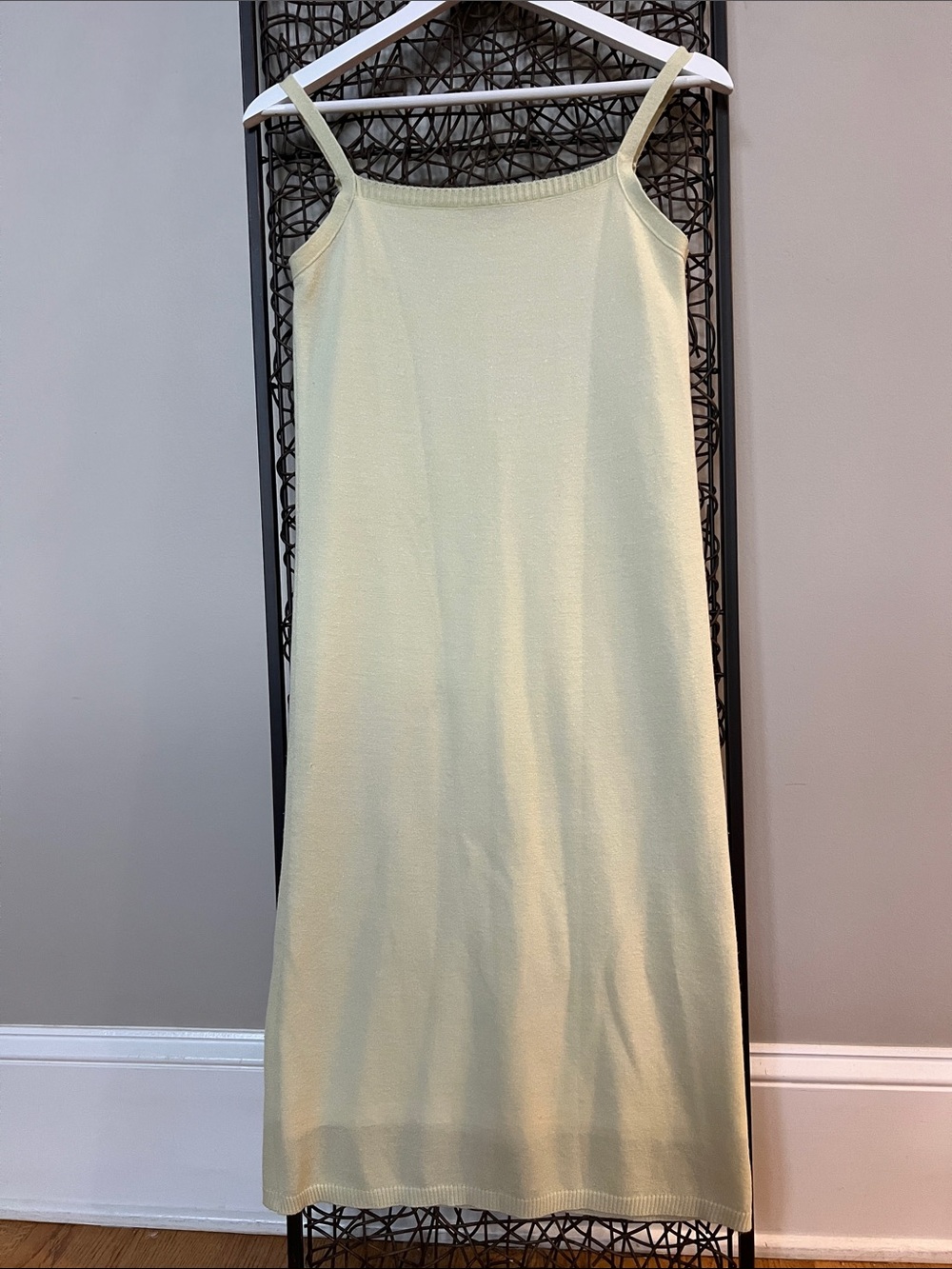 Juice Knit Sweater Dress sleeveless sundress Butter Yellow Midi fully lined S